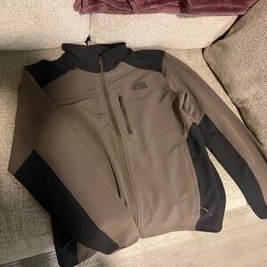 The North Face Men's Taupe and Black Performance Jacket